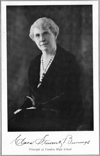 Dedication page — Clara Stewart Burrough