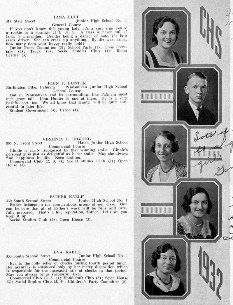 Student portraits: Hattie Reeves Evans, Kenneth Evans, Mary Gray Evens