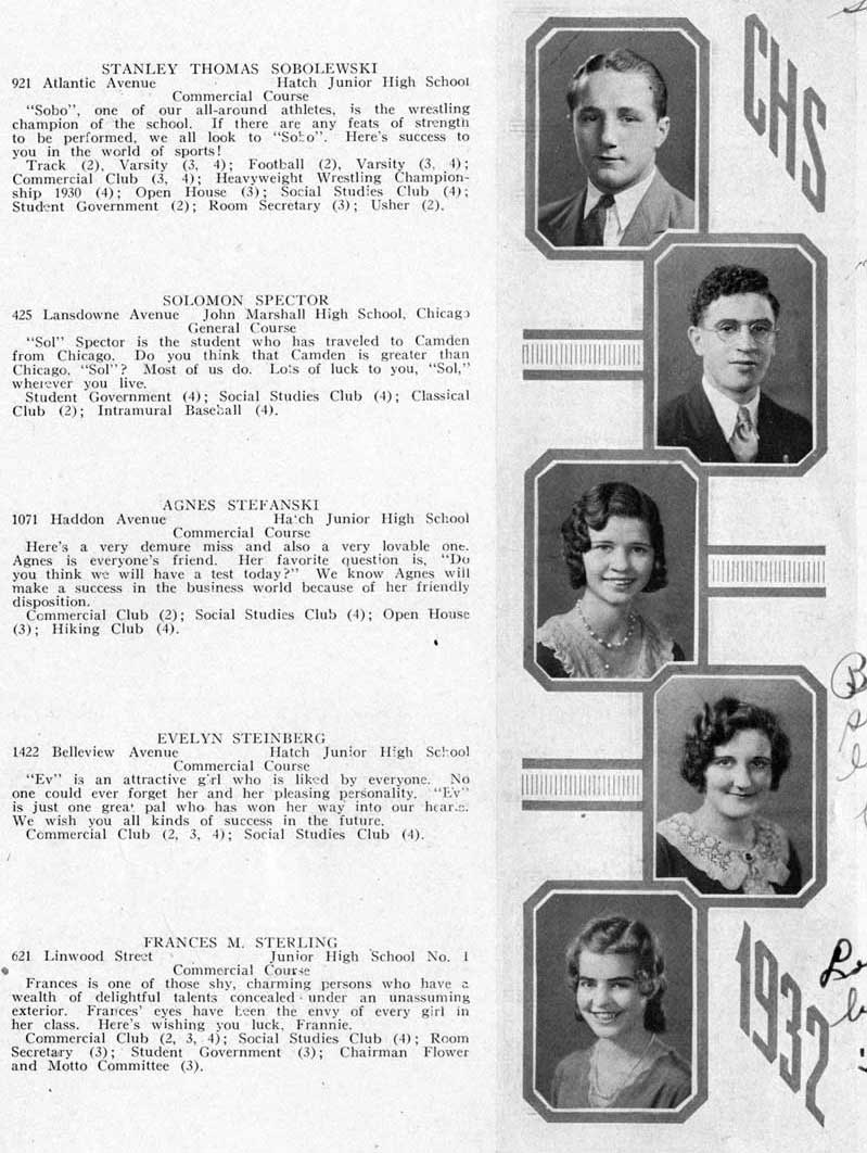 Student portraits: Sidney Ralph Kantor, Robert Kaplan, Jane Kelly