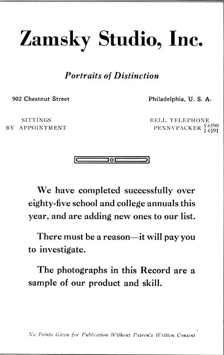 Advertisement pages, Camden High School June 1932 yearbook
