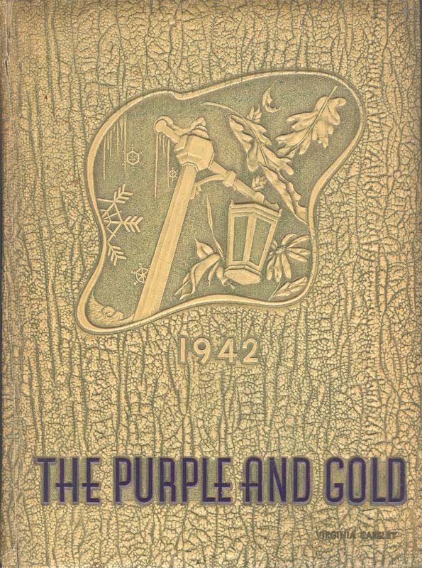 Camden High School 1942 Purple and Gold yearbook front cover