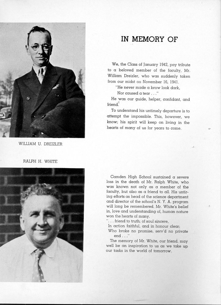 Page 6 — In Memory Of: William U. Dreizler, Ralph H. White