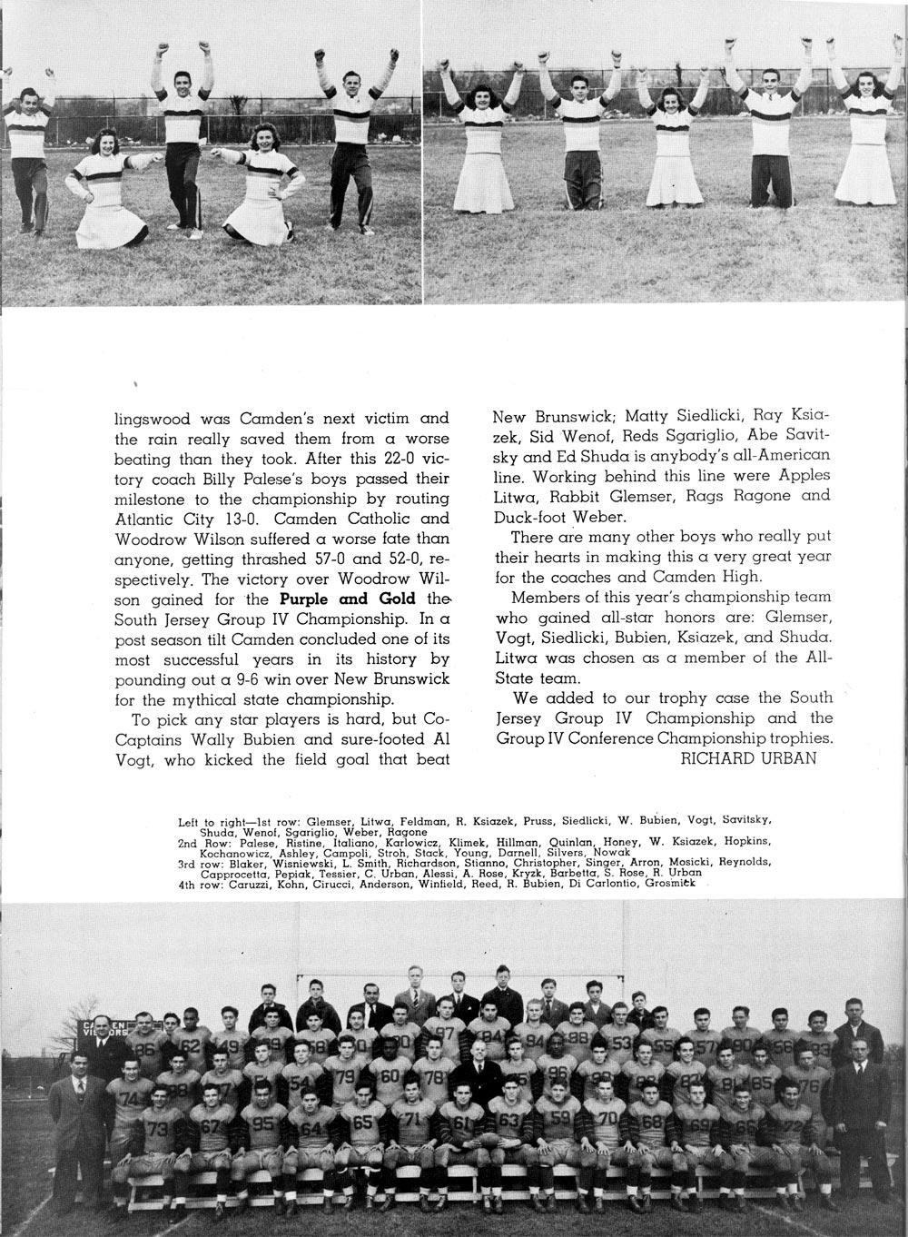 Page 20 — 1941 Championship football team