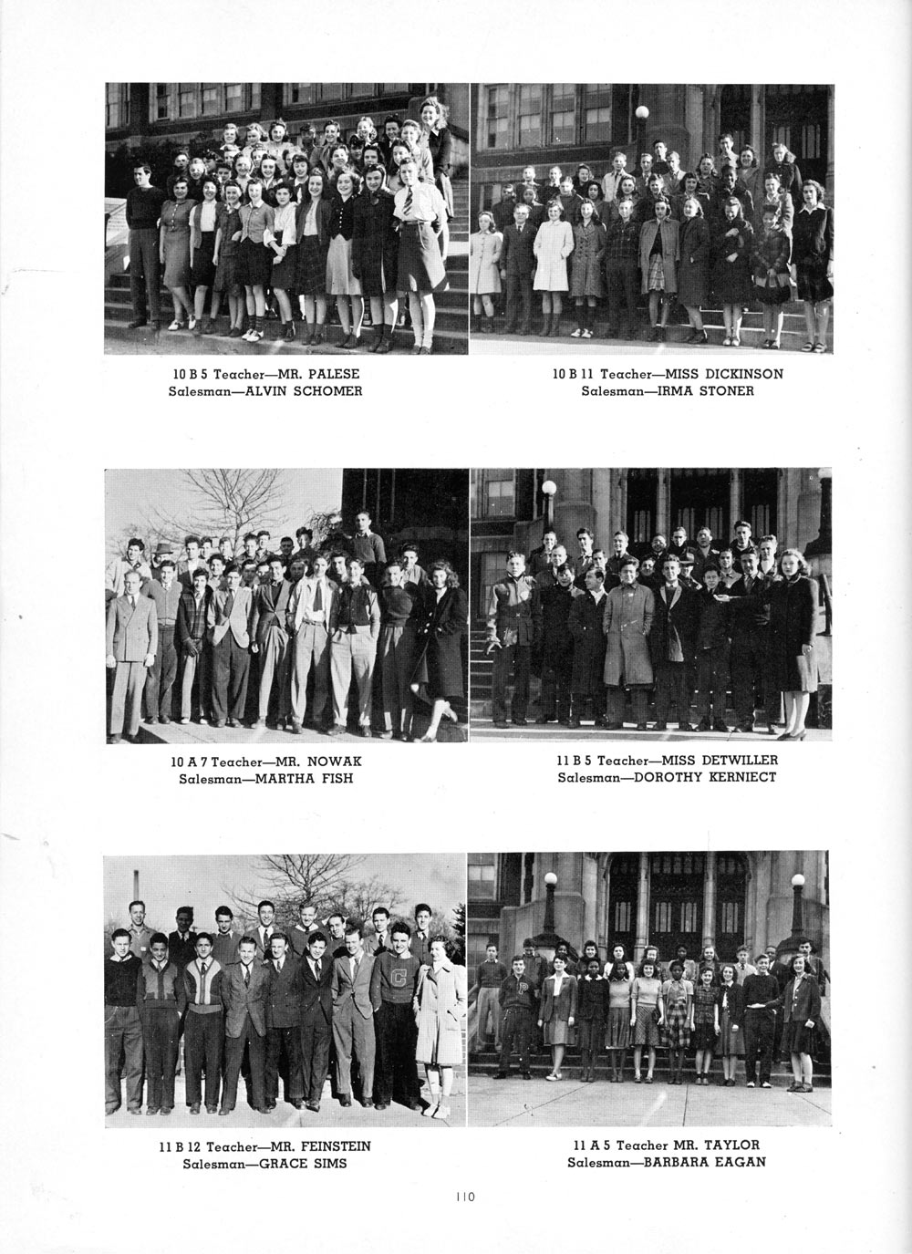 Page 110 of the 1942 yearbook