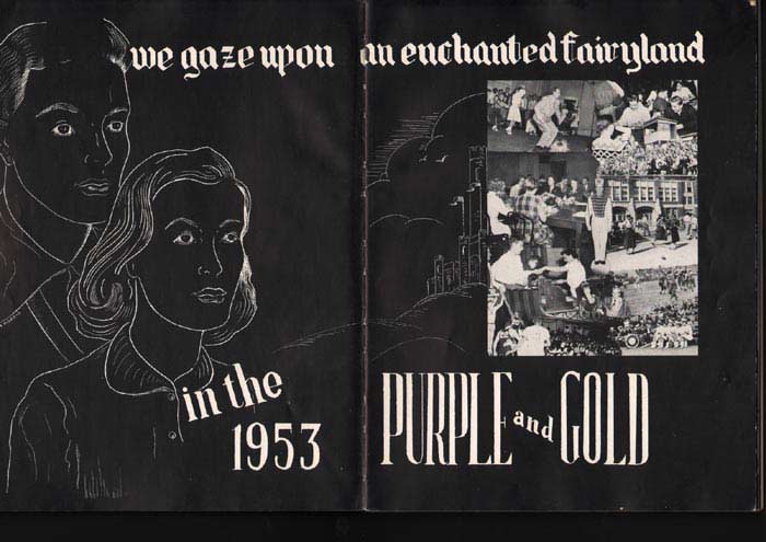 Pages 2 and 3 of the 1953 Camden High School yearbook