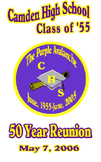 Cover of the 1955 Camden High School Purple & Gold yearbook