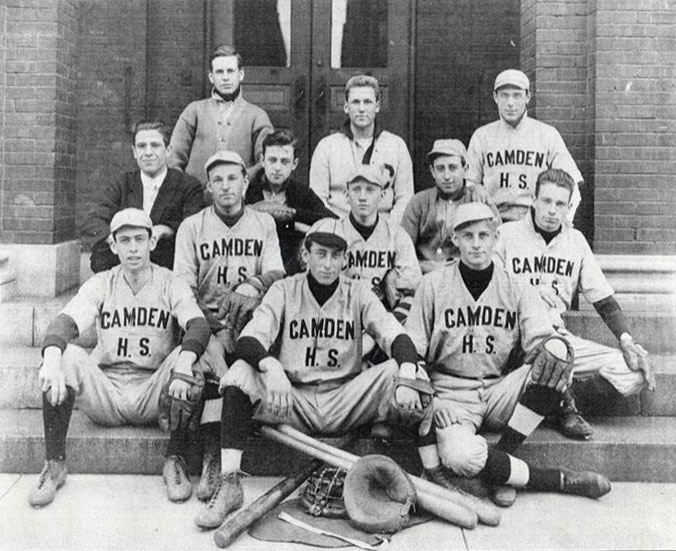1910 Camden High School Baseball Team group photograph
