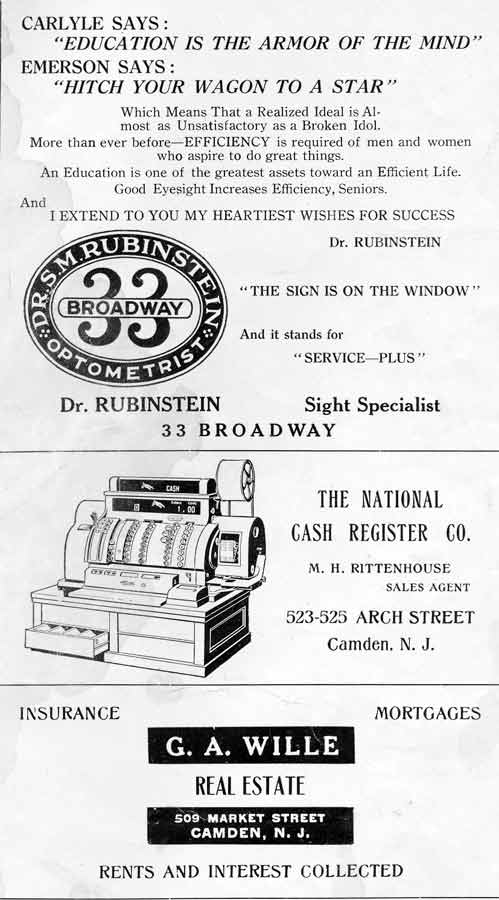 Page 145 of the 1919 Camden High School yearbook