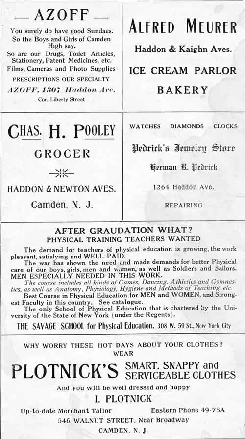 Page 146 of the 1919 Camden High School yearbook