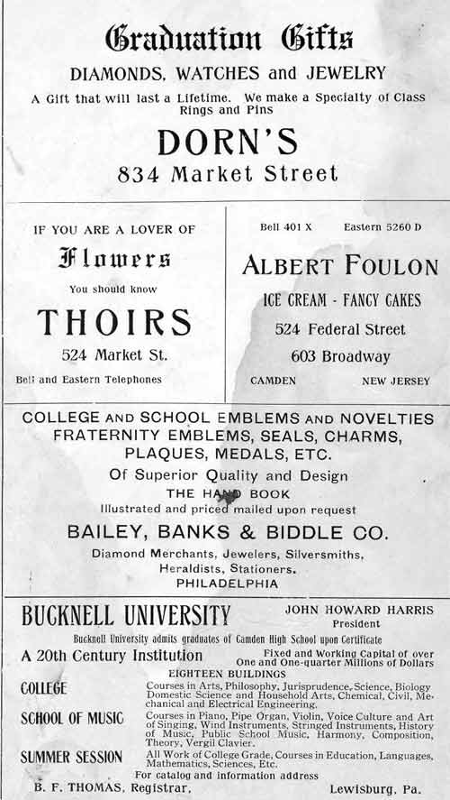 Page 150 of the 1919 Camden High School yearbook