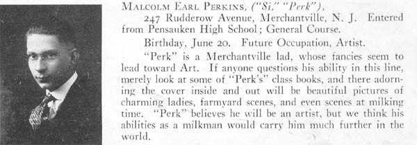 Malcolm Perkins, Class of 1919