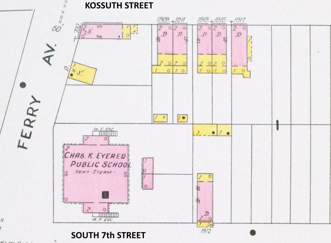 Charles K. Evered School, South 7th Street and Ferry Avenue, Camden, NJ, 1906