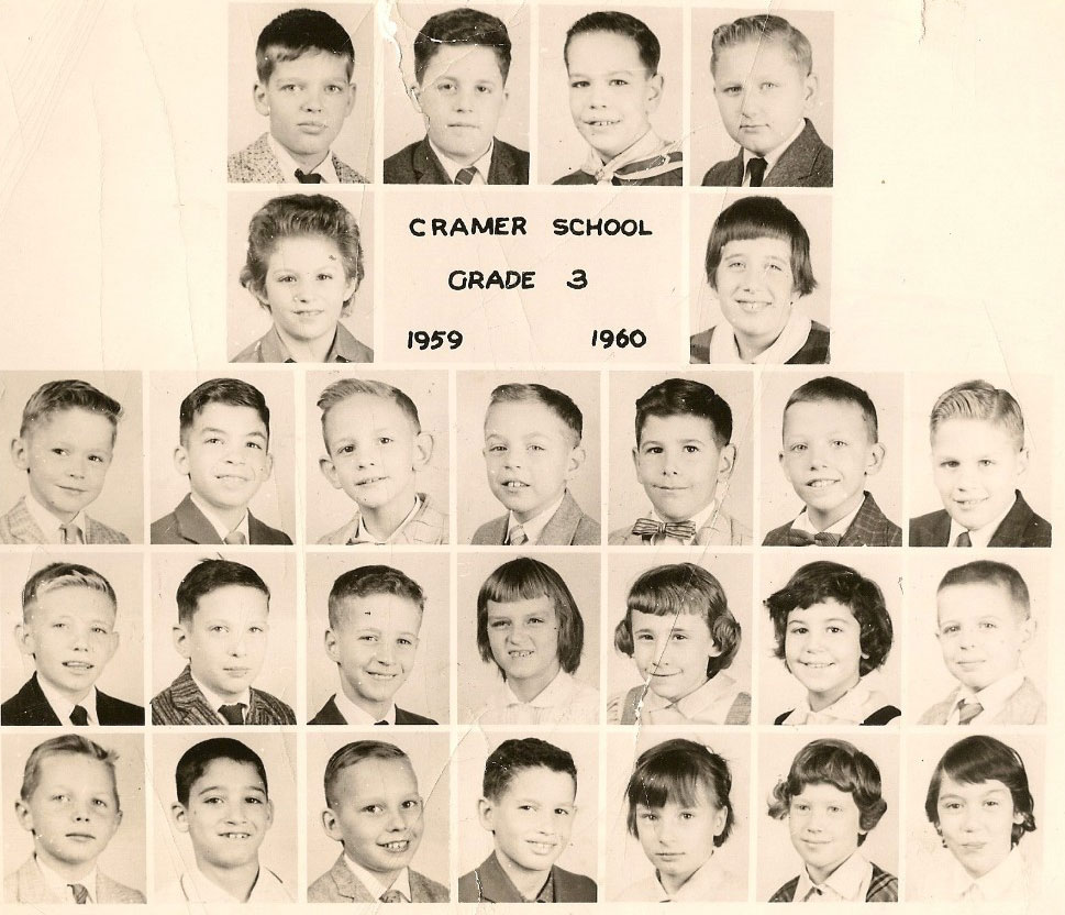 Mrs. McElhaney's Third Grade Class, 1959-1960, Cramer School