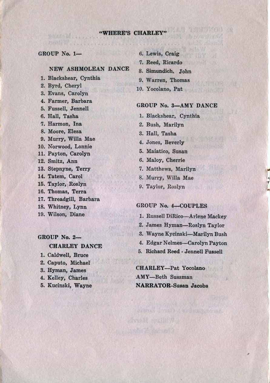 Hatch Junior High School Spring Concert, April 26, 1962
