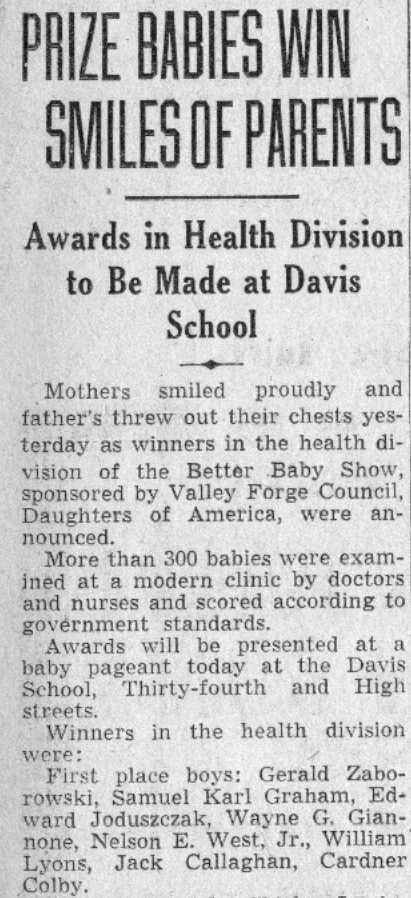 Davis School class photo, July 1941, part 1