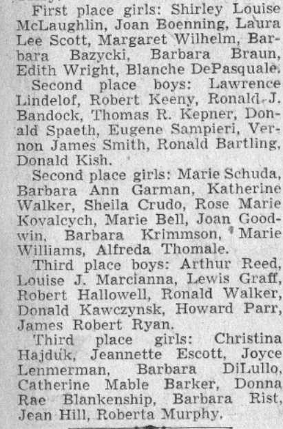 Davis School class photo, July 1941, part 2