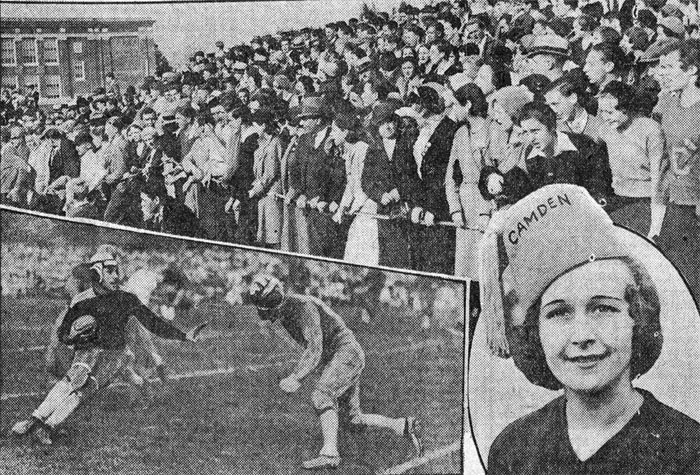 Scenes as ‘Colls’ Nosed Out Camden High by Point - Camden Courier-Post, October 26, 1931