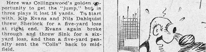 Schuster’s 90-Yard Run and Crash Through Center Score Camden Touchdowns - Camden Courier-Post, October 26, 1931