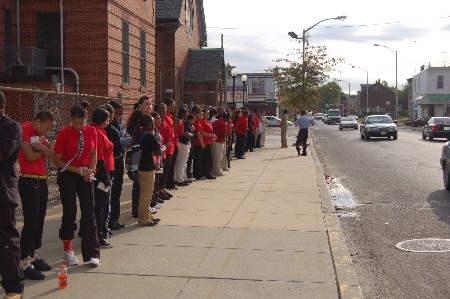 9/11 ceremony at Met East High School (former Lincoln School), 2007