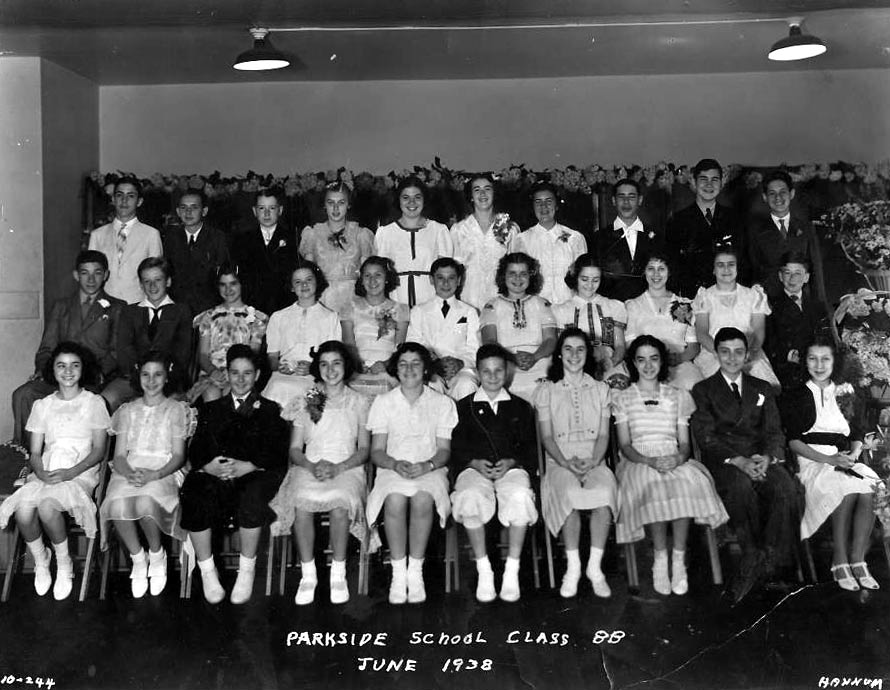 Parkside School Class of June 1938