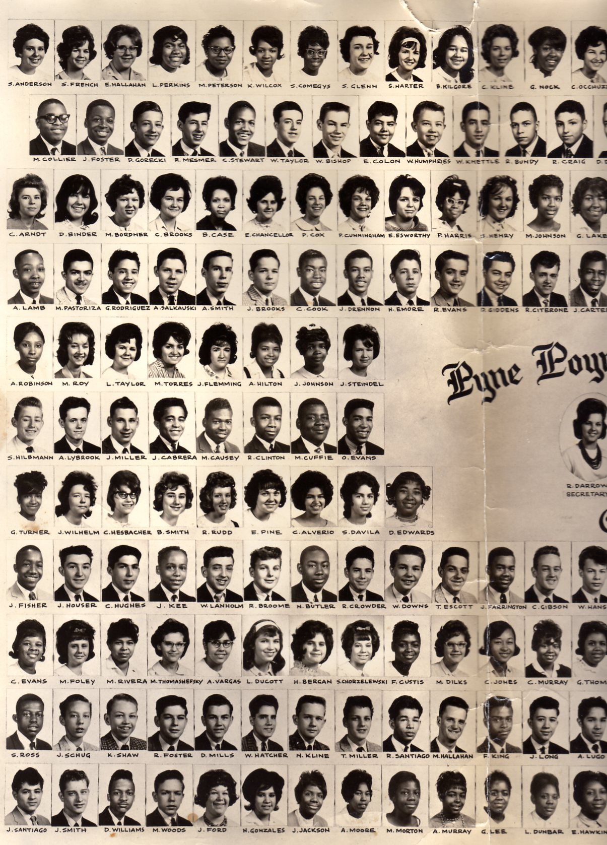 Pyne Poynt Junior High School Class of June 1962, photo 1