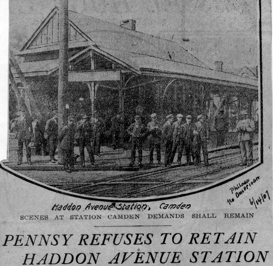 Undetermined newspaper article: Pennsy Refuses to Retain Haddon Avenue Station