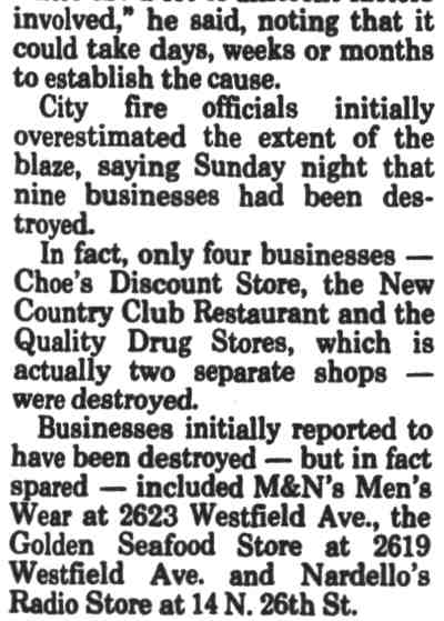 Camden Courier-Post, December 21, 1989 — Elm Street fire article (additional scan)