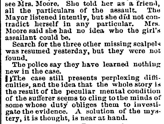 Philadelphia Inquirer, January 30, 1889 — The Camden Mystery (part 2)
