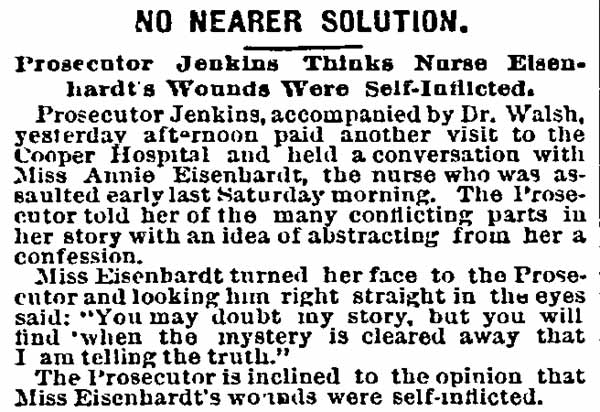 Philadelphia Inquirer, February 1, 1889 — No Nearer Solution