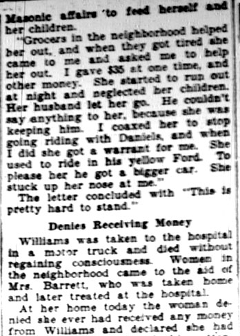 Camden Courier-Post, January 14, 1928 — Man Fires on Pair in Car, Kills Self (continued)