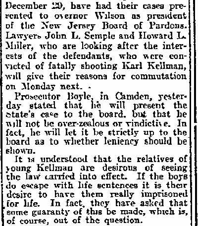 Philadelphia Inquirer, December 19, 1912 — Youth's Slayers Ask Wilson for Pardon (continued)