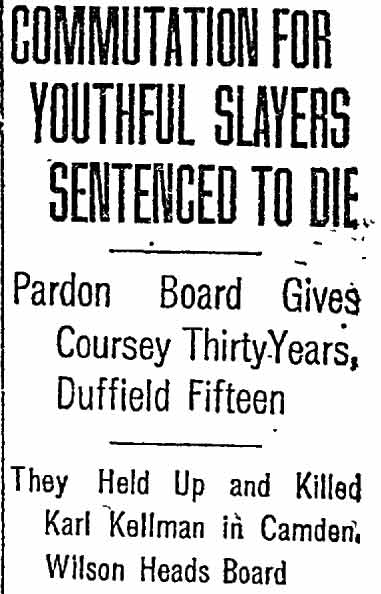 Philadelphia Inquirer, December 24, 1912 — Kellman murder sentencing (article)