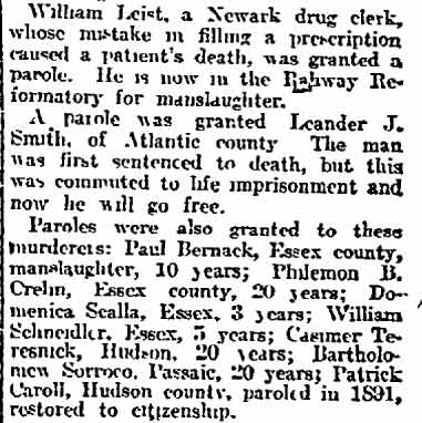 Philadelphia Inquirer, December 24, 1912 — Kellman murder sentencing (continued)
