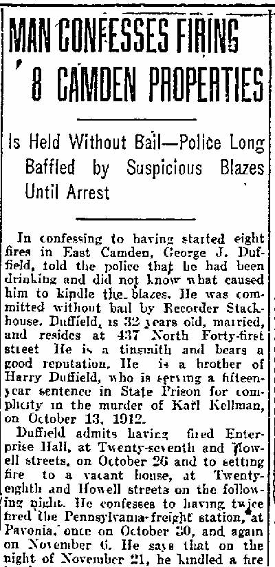 Philadelphia Inquirer, December 25, 1915 — Kellman case follow-up (article)