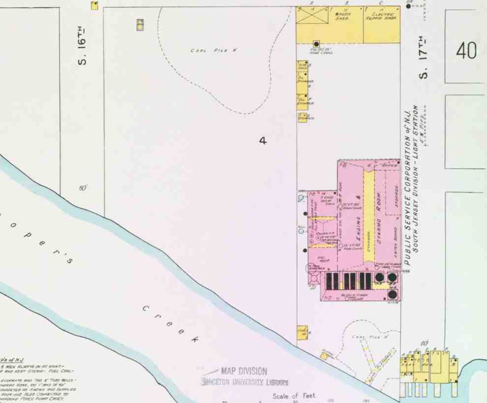 Property plan of South 17th Street from Federal Street to Cooper's Creek