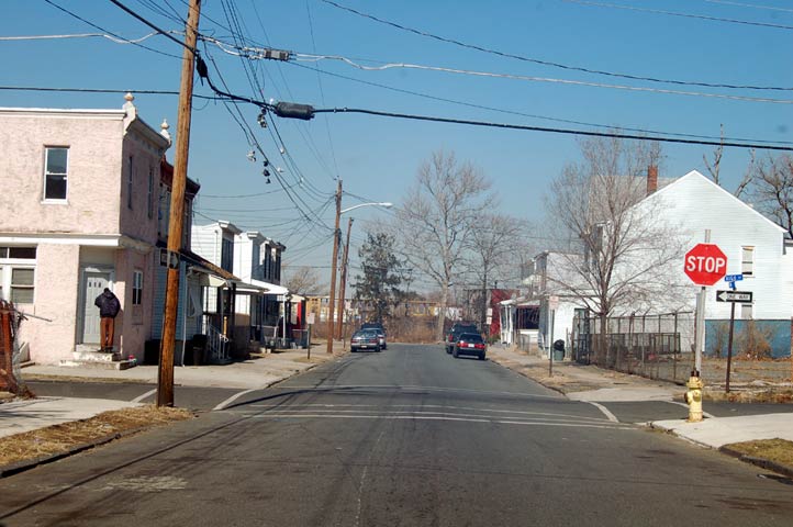 Looking north on North 21st Street from High Street, February 2009