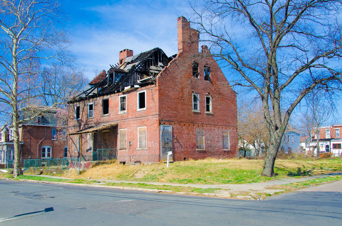 1102 North 22nd Street, photo taken March 14, 2012, showing fire damage from the 2008 fire