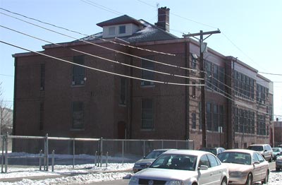 Thomas Dudley School, as seen from looking southeast from High Street, February 1, 2004