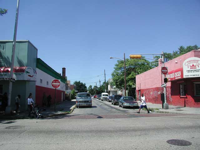 Looking North on 24th Street from Federal Street, July 23, 2005
