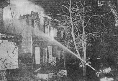116 North 25th Street, destroyed by fire March 24, 1988