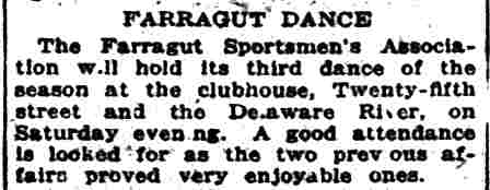 1421 North 25th Street — Farragut Sportsman's Association, November 9, 1923