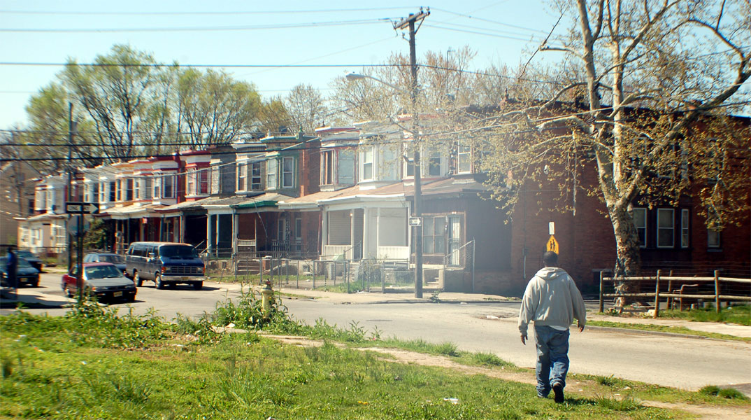 Southwest Corner of North 25th Street and High Street, April 4, 2009