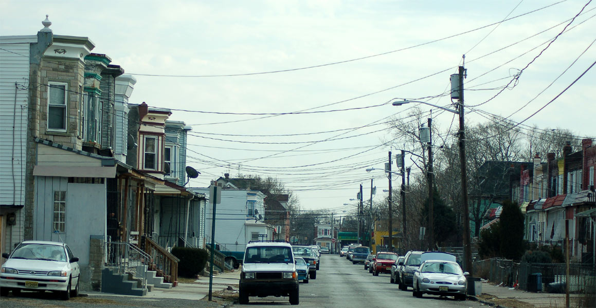 Looking south from Howell Street on North 25th Street, February 25, 2009