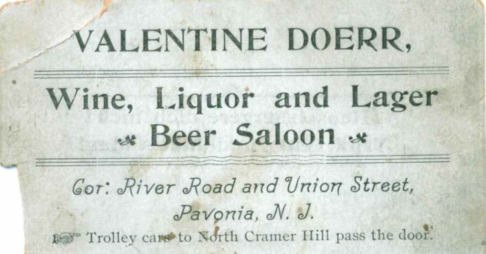 Valentine Doerr beer saloon, 948 North 26th Street, 1898