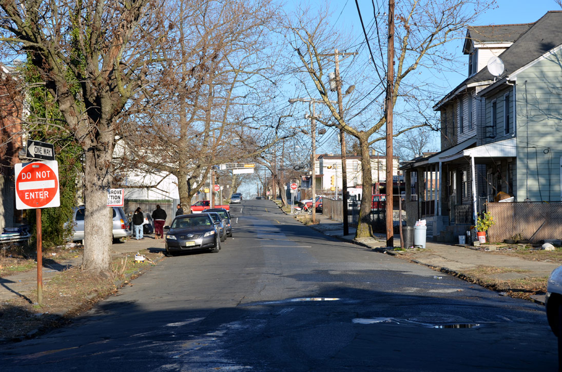 East on High Street from North 26th Street, January 2012
