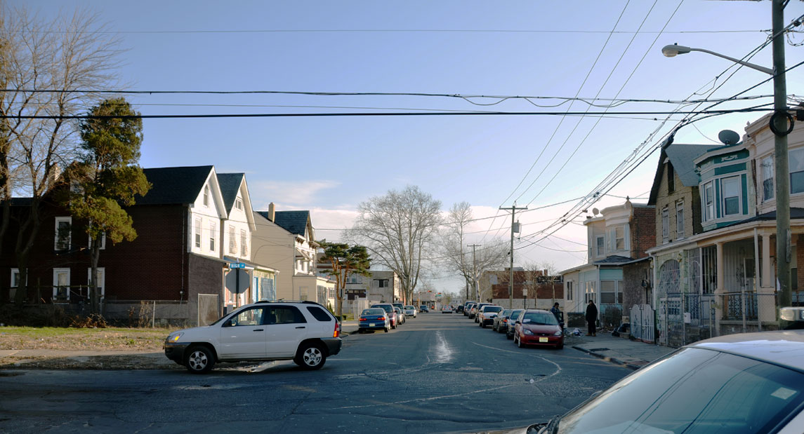 South on North 26th Street from High Street, January 2012