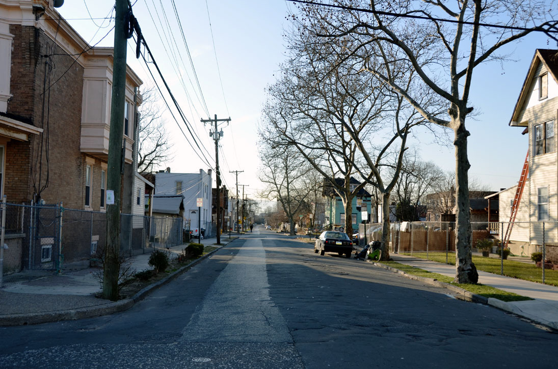 West on High Street from North 26th Street, January 2012