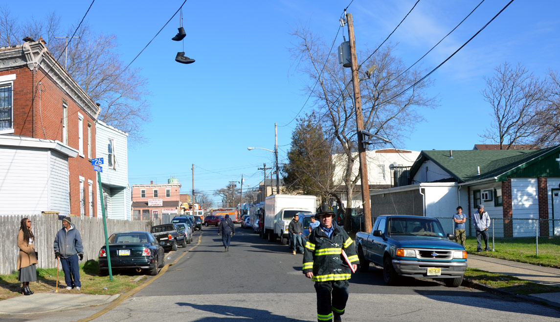 East on Saunders Street from North 26th Street, January 2012