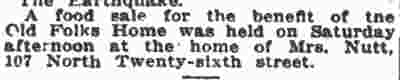 107 North 26th Street — Mrs. Mabel Nutt, Camden Post-Telegram, September 17, 1923