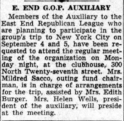 E. End G.O.P. Auxiliary — Camden Courier-Post, July 26, 1941